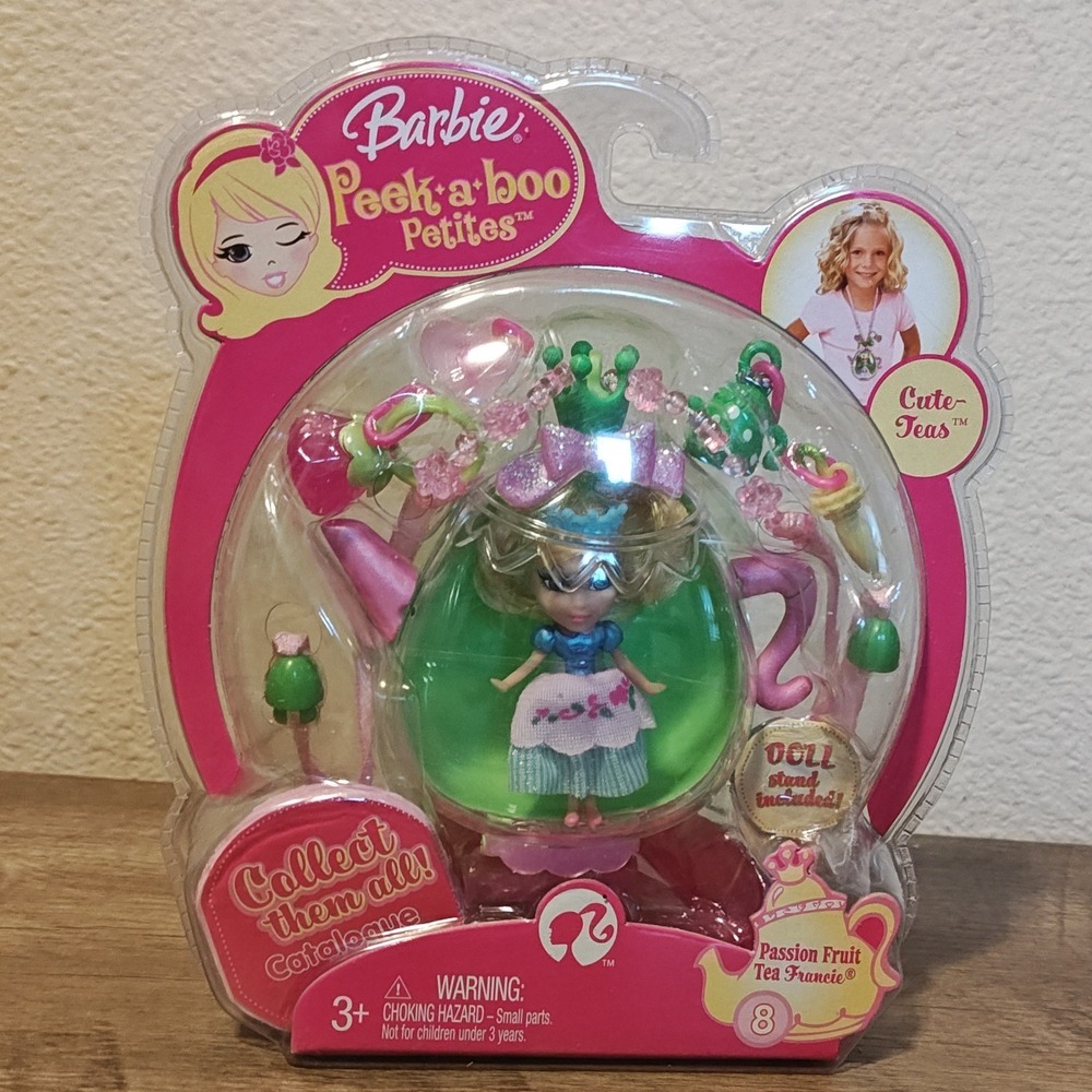 Barbie Peek-a-boo Petites Doll Kids Green Passion Fruit Tea Francie #8 2008